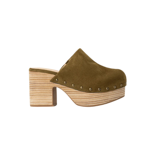 GIGI Suede Platform Clog