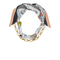 Oval Chain & Scarf Multi-Layer Necklace Set
