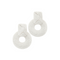 Wrapped Raffia Circle Dangle Earrings