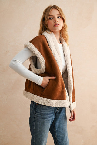 Sherpa Dreams Contrast Vest