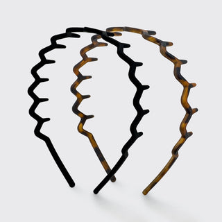 Plastic Zig Zag Headband - 2 pack