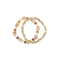 2 Row Tube and Metal Bracelet