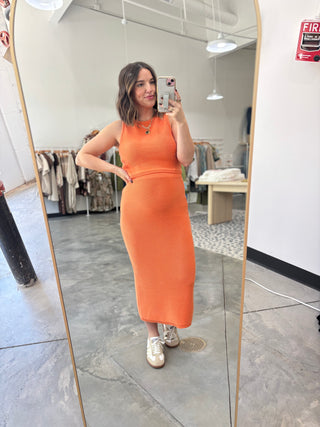 Orange You A Cutie Knit Set