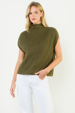 Mock It Up Sleeveless Sweater