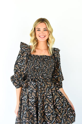 Style And Error Smocked Mini Dress