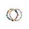 2 Row Tube and Metal Bracelet