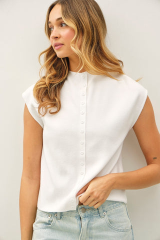 Simply Styled Cap Sleeve Cardigan