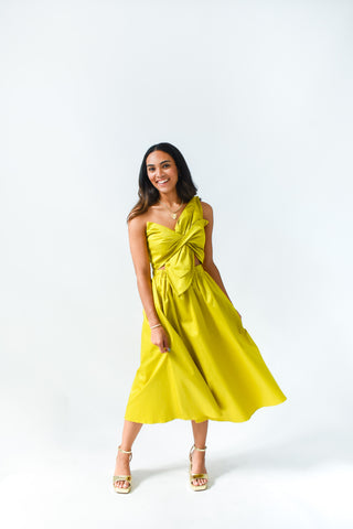 Lime After Lime Midi Dress