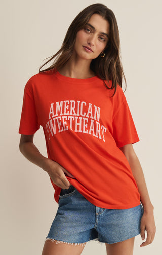 Z Supply American Sweetheart Boyfriend Tee