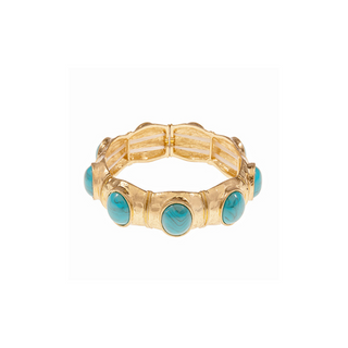 Vintage Oval Stone Station Bracelet
