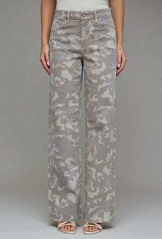 Hidden Camo High Rise Dad Jean