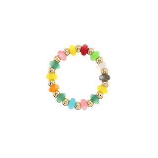 Color Bead & CCB Ball Bracelet