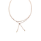Metallic Lariat Cord Necklace