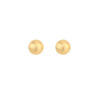 Brushed Metal Dome Earrings