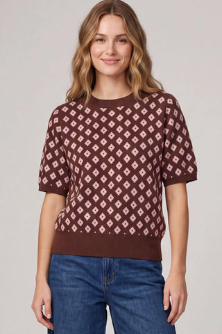 Spot Me Geometric Printed Sweater
