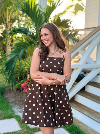 Spots On Point Polka Dot Dress