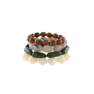 4 Row Marble Nugget Bracelet