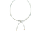 Metallic Lariat Cord Necklace