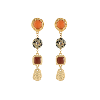 Linear Stone Earrings