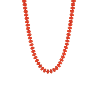 Marble Rondelle and Seed Bead Necklace