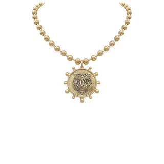 Tiger Coin Necklace Set