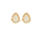 Decorated Teardrop Stone Earrings
