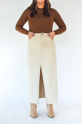 Denim Delight High Rise Skirt