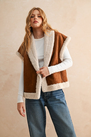 Sherpa Dreams Contrast Vest
