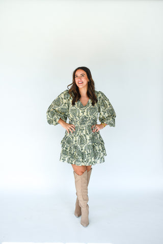 That's Fall Folks Tie Waist Dress