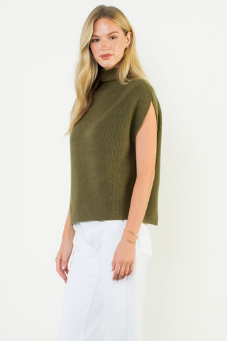 Mock It Up Sleeveless Sweater
