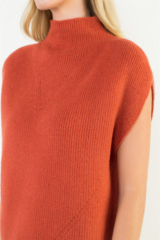 Mock It Up Sleeveless Sweater