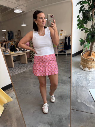 Karlie London Floral Scallop Kourt Skort