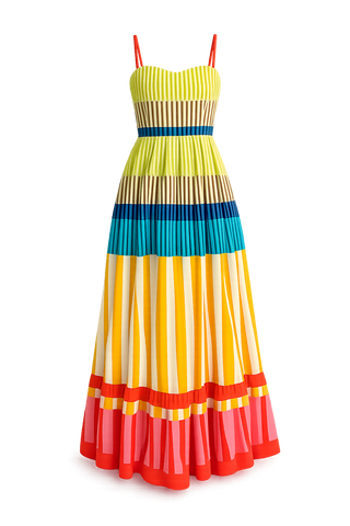 Karlie Stripe Maxi Dress