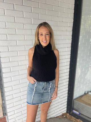 Turtleneck Tease Crop Top