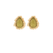 Decorated Teardrop Stone Earrings
