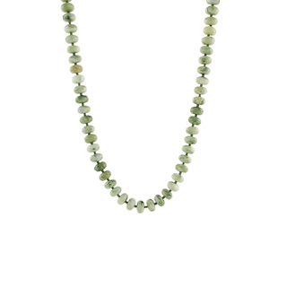 Marble Rondelle and Seed Bead Necklace