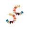 Color Rondelle Shape Beads Hoops