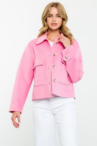 Pink Attack Button Up Jacket