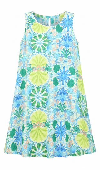 Key Lime Cutie Floral Dress
