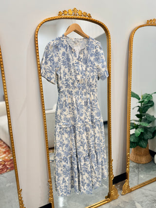 Soft Launch Floral Mid Dress