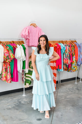 Mint to Be Tiered Maxi Dress