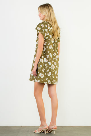 Olive My Love Floral Print Dress