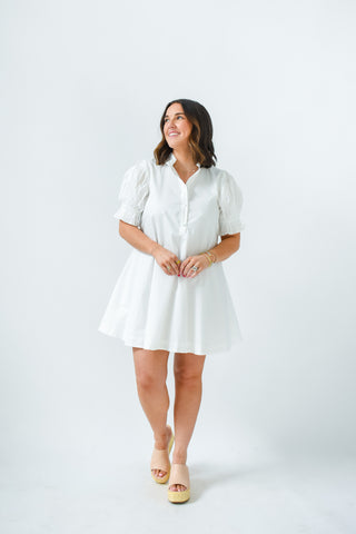 Karlie Poplin Tie Back Dress