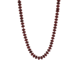 Marble Rondelle and Seed Bead Necklace