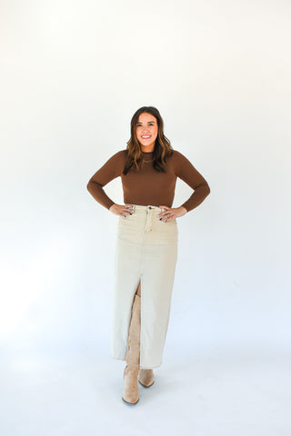 Denim Delight High Rise Skirt