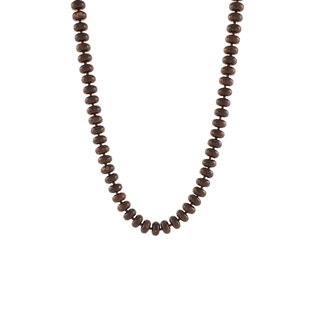 Marble Rondelle and Seed Bead Necklace