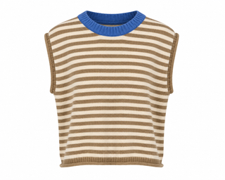 Taupe Notch Knit Sweater