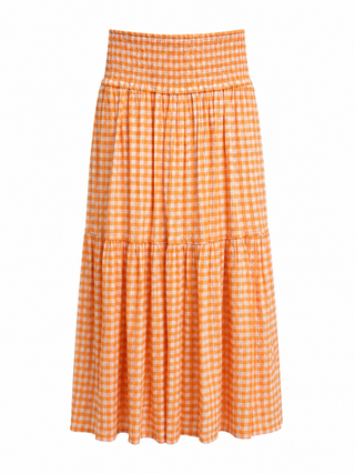 Gingham Glam Maxi Skirt