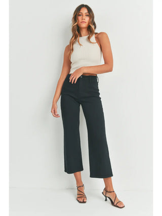 Just Black Trousers Wide Leg Jeans