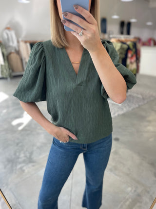 Textured Me Later Top